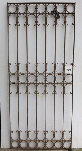 Wrought iron panel